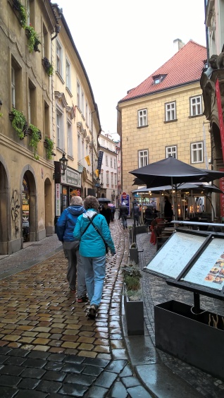 Narrow Cobbled Streets with Tall Detailed Buildings