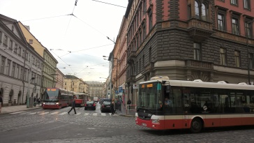 Corner and Tram